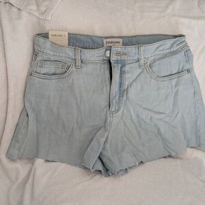 Sneak Peek Light Blue Denim Shorts
